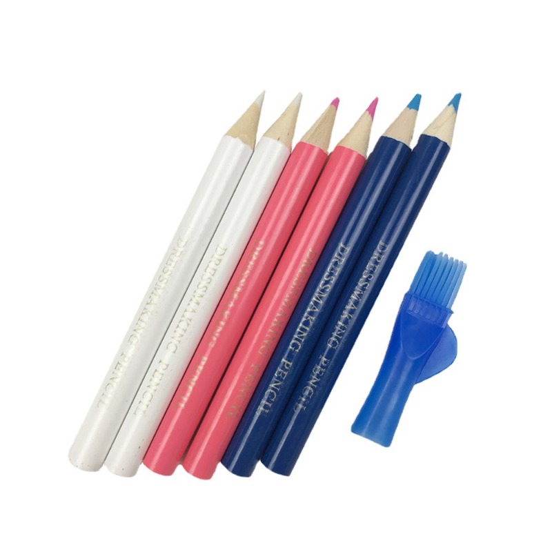 Sewing Gauge Ruler - 3/6 pçs lápis de tecido solúvel