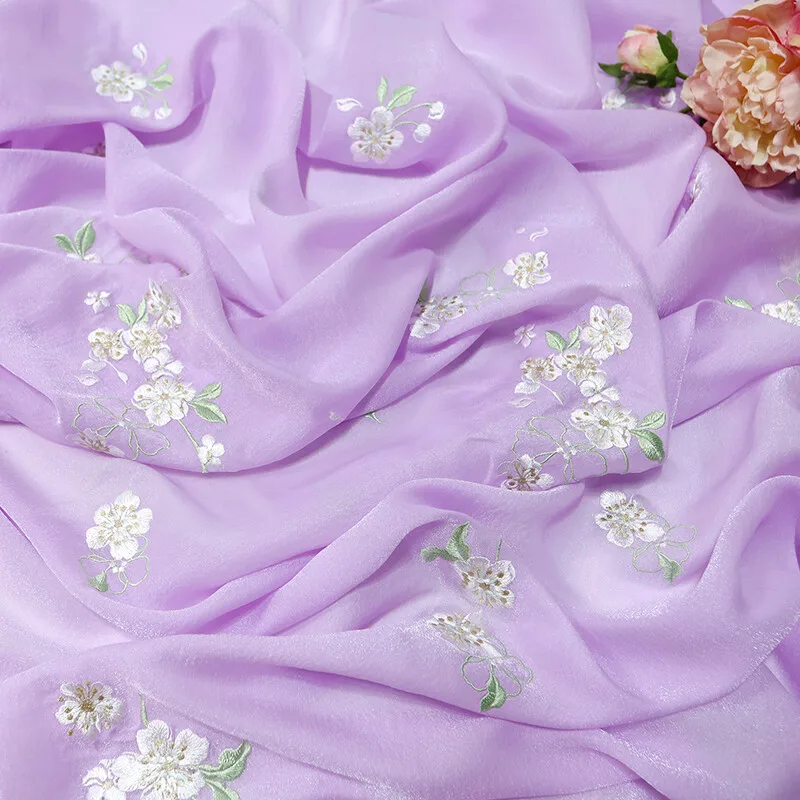 Tecido de Chiffon Bordado com  - Sewing Batik Fabric avaliação e preço