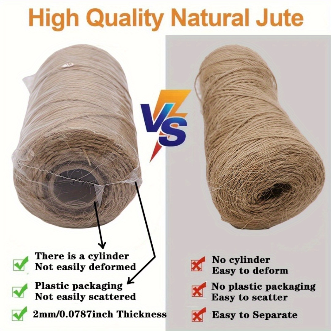 Corda de Juta Natural 2/3/4mm  - Sewing Thread In Textile avaliação e preço
