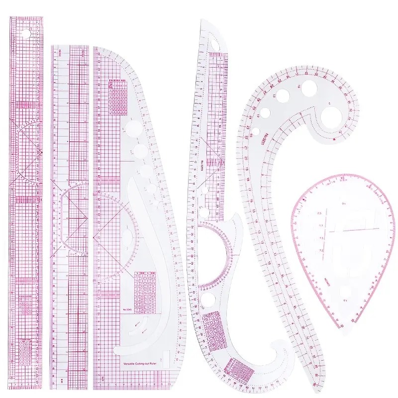 Régua curva francesa macia, 6  - Sewing Gauge Ruler avaliação e preço