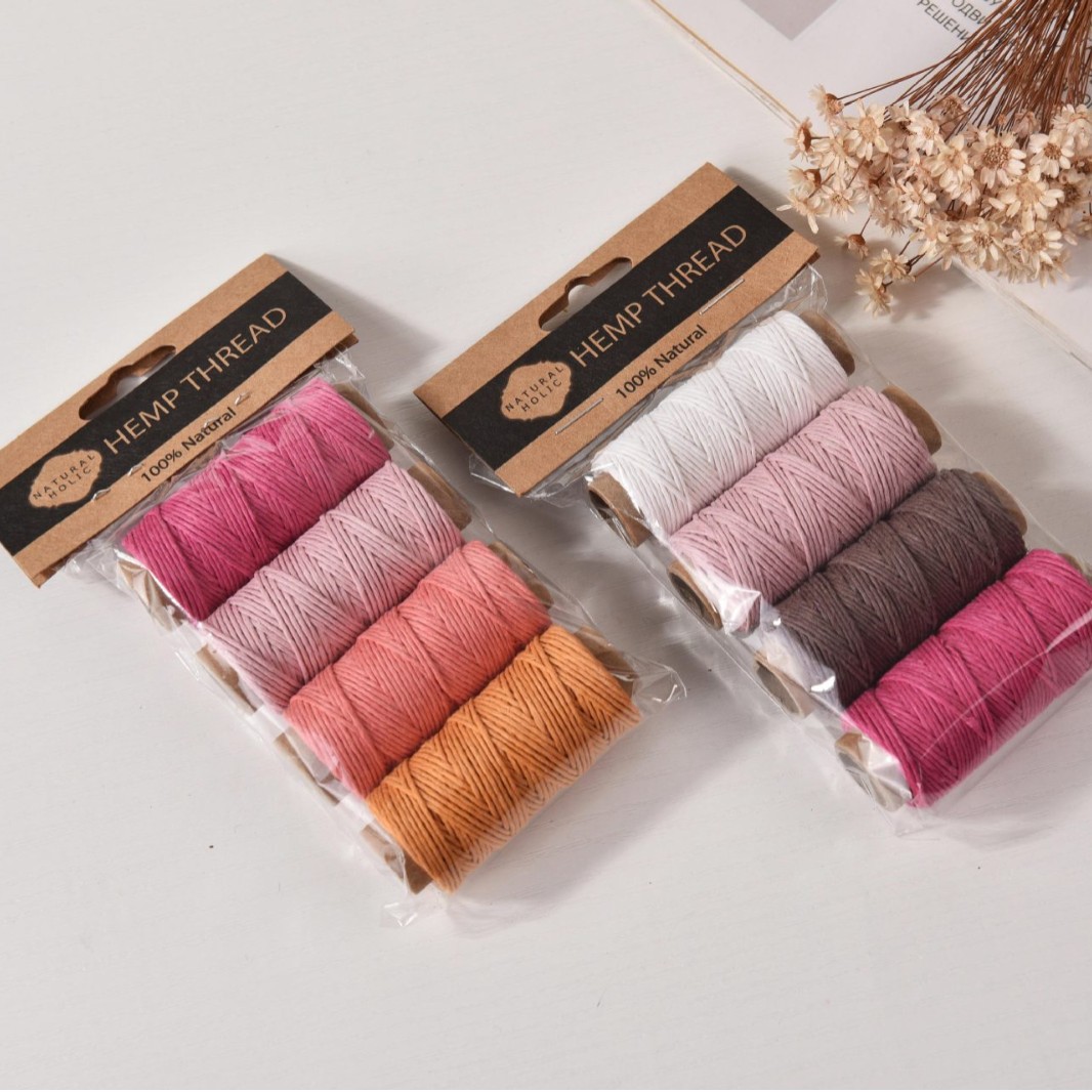 4 peças de fio de cânhamo ence - Sewing Thread In Textile avaliação e preço